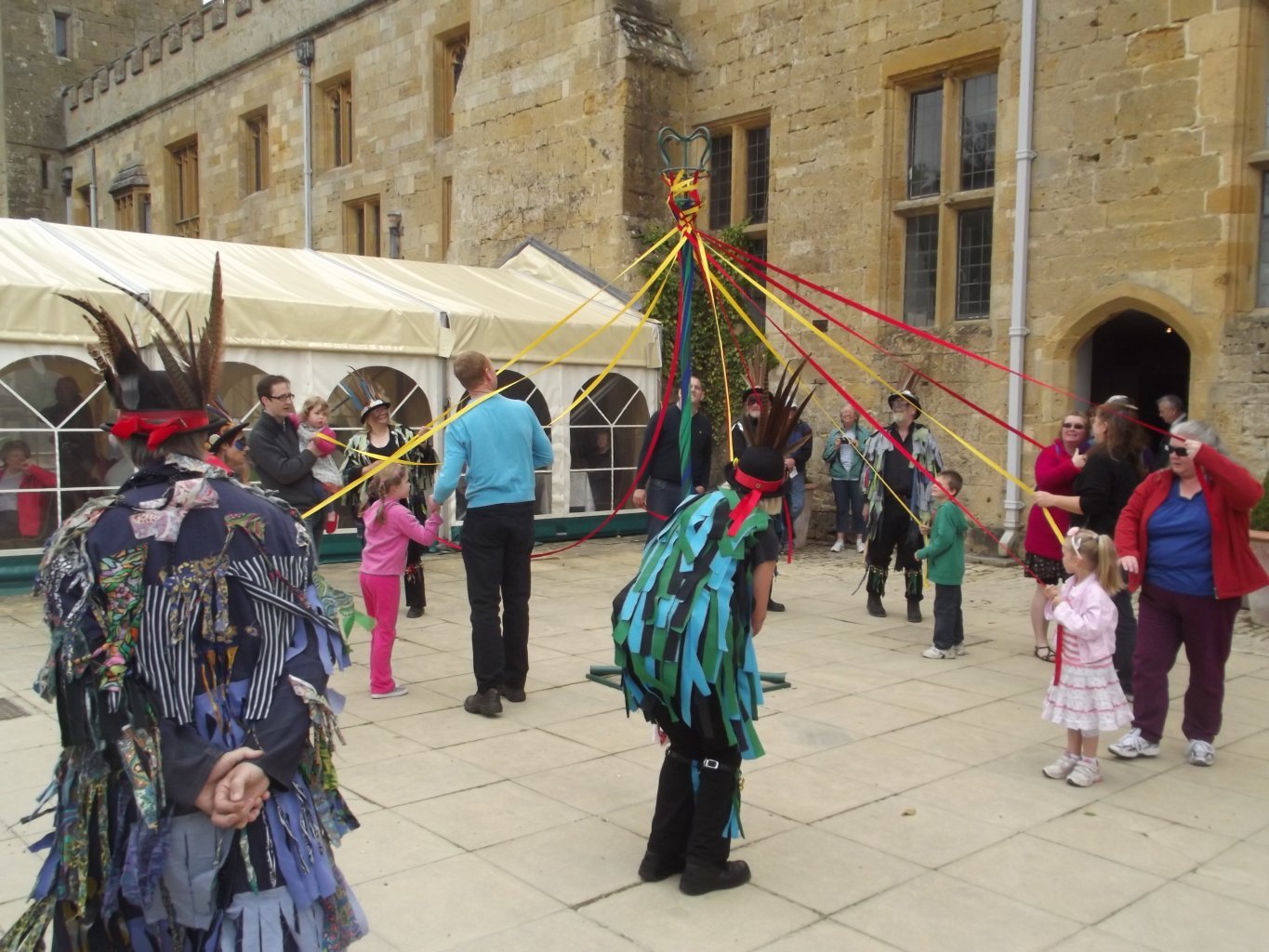 Victorian May Day - Sudeley Castle & Gardens - Terrace Entertainments - Maypole dancing