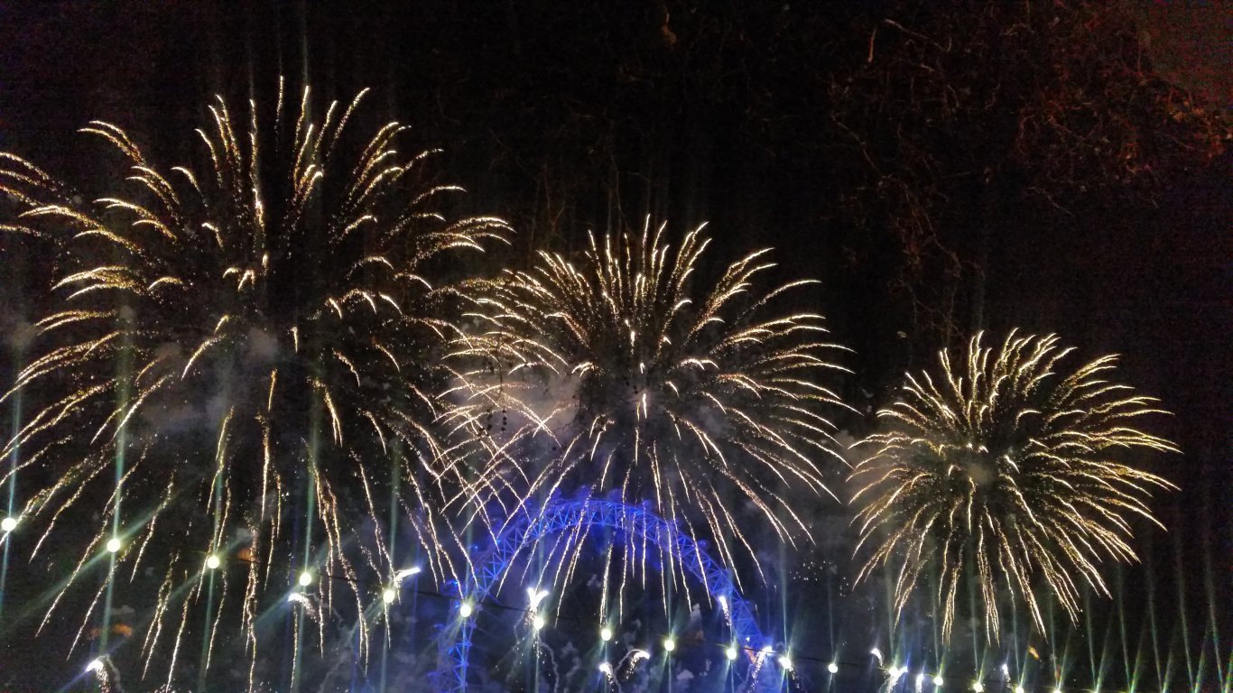 New Year 2016, London Eye Fireworks, London