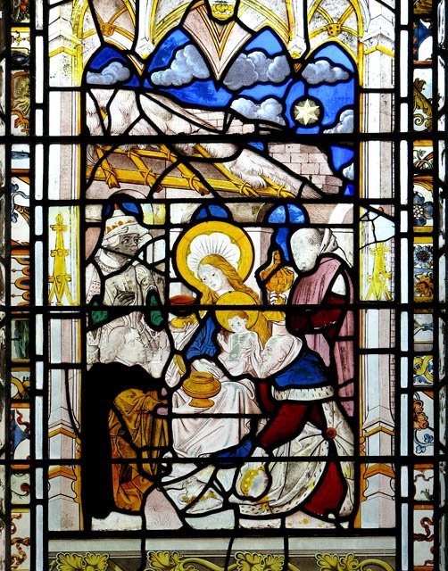 Adoration of the Magi (Epiphany) in St Michael's church, Langley, Norfolk